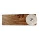 Cream Wheel Flower Ceramic Wooden Door Stopper